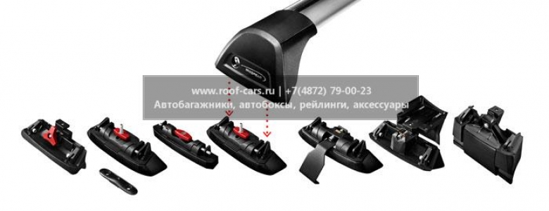 Багажник Whispbar FlushBar KIA Rio (Mk III), 4 дверный седан 2011+