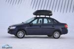 Бокс-багажник на крышу 360 литров Аэродинамический Черный "Turino Compact" 142х83х45 см. Открытие с одной стороны