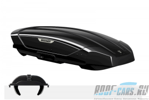 Автобокс Broomer Venture (L) 1870 х 890 х 400 на 430 литров с 2-ух сторонним открытием