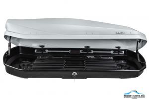 Бокс LUX IRBIS 175 серый, черный матовый 450L (1750х850х400) открывание с 2-ух сторон