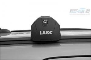 Багажная система LUX SCOUT или Scout 2 для а/м с интегрированными рейлингами универсальная с серебристыми дугами 110 см 