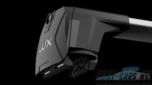 Багажная система LUX SCOUT или Scout 2 для а/м с интегрированными рейлингами универсальная с серебристыми дугами 110 см 