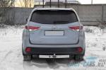 ТСУ /тип F/ с НЕРЖ накладкой TOYOTA Highlander 2013-2020