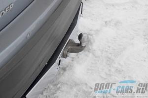 ТСУ /тип F/ с НЕРЖ накладкой TOYOTA Highlander 2013-2020