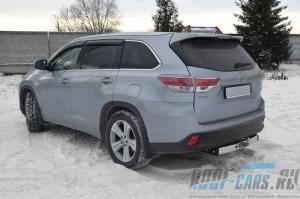 ТСУ /тип F/ с НЕРЖ накладкой TOYOTA Highlander 2013-2020
