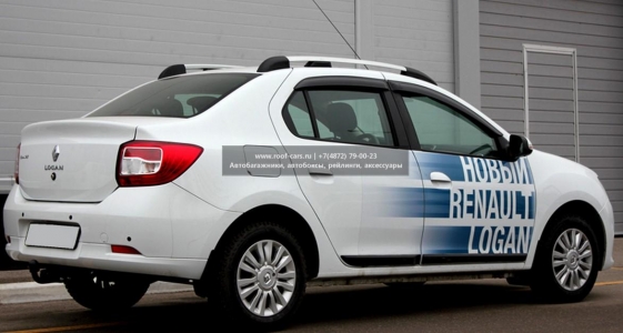 Рейлинги на крышу APS Renault Logan II 2014+